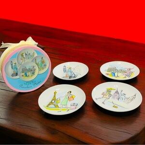 Boston Warehouse “Girls of the World” Porcelain Plates. ( set of 4) NWT
